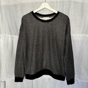 Grace & Lace Glitter Crewneck Pullover Sweatshirt